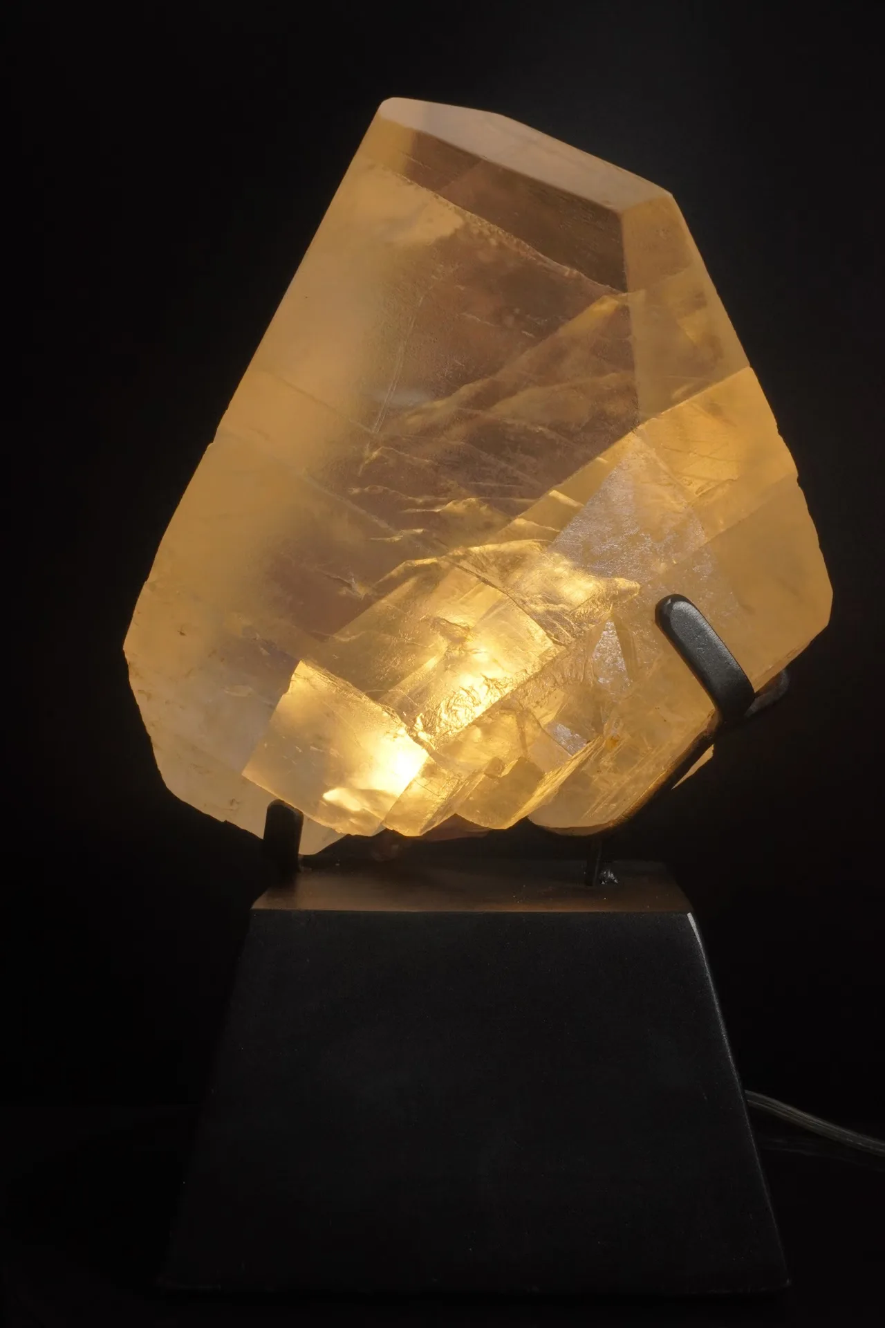 Polished calcite specimen — finished product